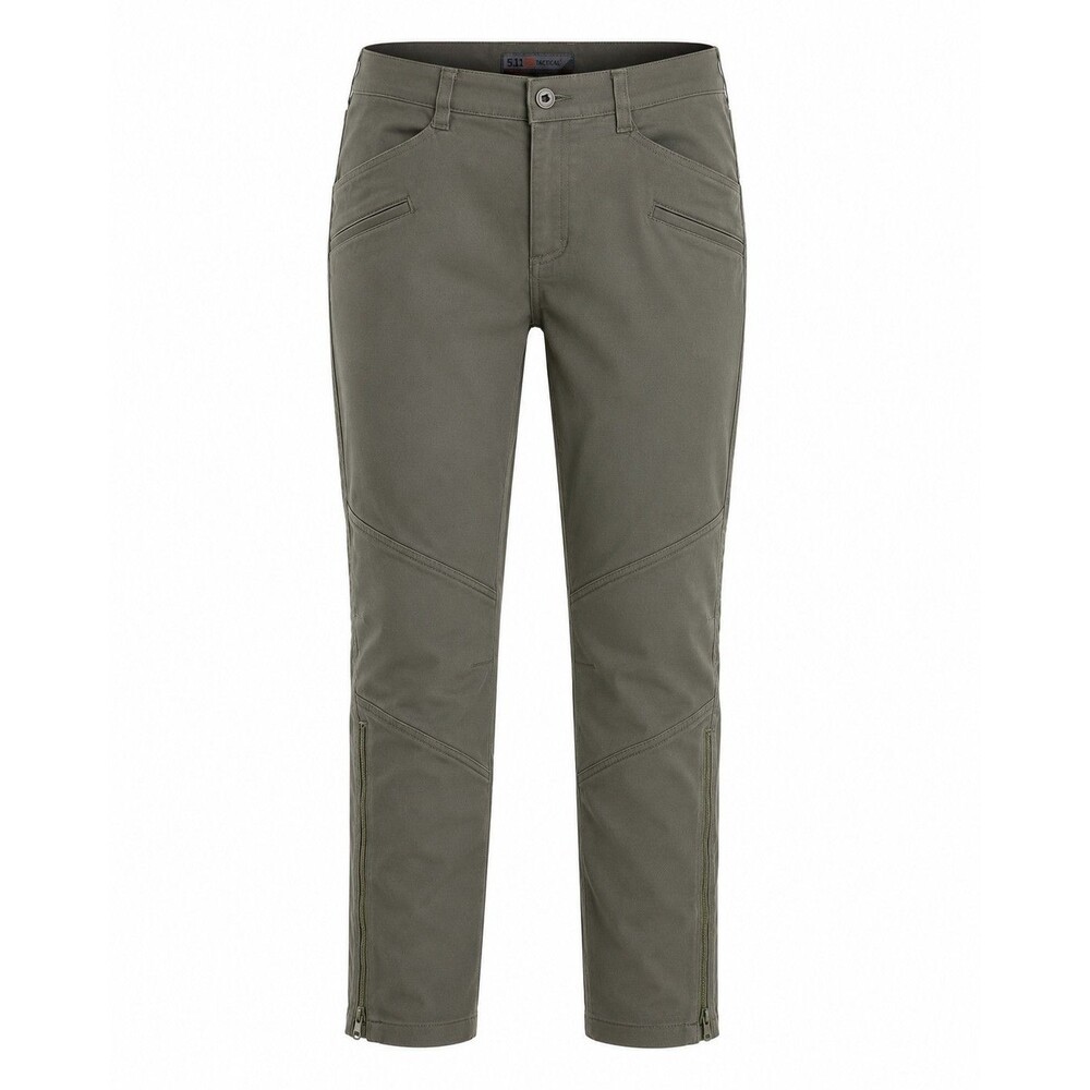 5.11 Tactical Women's Wyldcat Pants Sz 12 Olive Utility Hiking Outdoor Zip Ankle